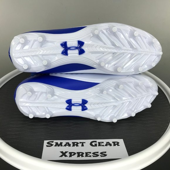 NEW Under Armour Highlight MC Blue White Cleats - Picture 5 of 7